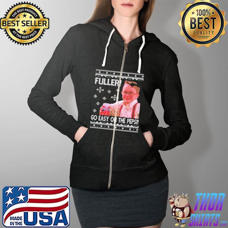 Fuller Go Easy Home Alone Christmas Knit Ugly Shirt Full Zip Hooded