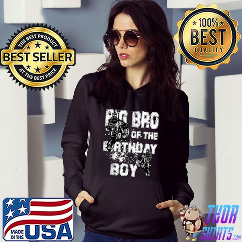 Funny Big Brother Of The Birthday Boy Motocross Ride Motorcycle T-Shirt