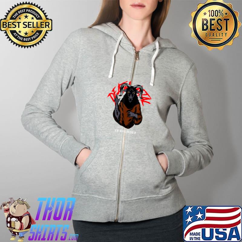 Funny death Metal Is Religion Satanism Baphomet Pentagram T-Shirt Full Zip Hooded