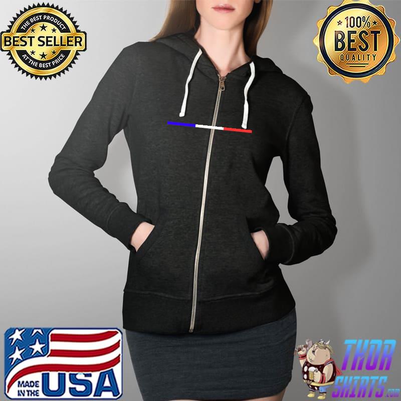 Funny france Premium T-Shirt Full Zip Hooded