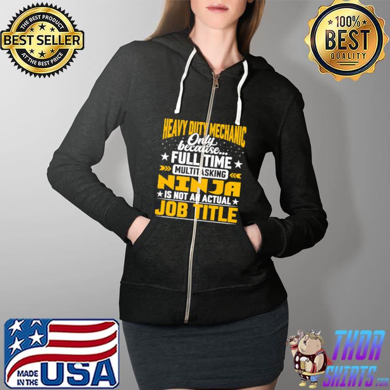 Funny Heavy Equipment Operator Driver Job Title Premium T-Shirt Full Zip Hooded