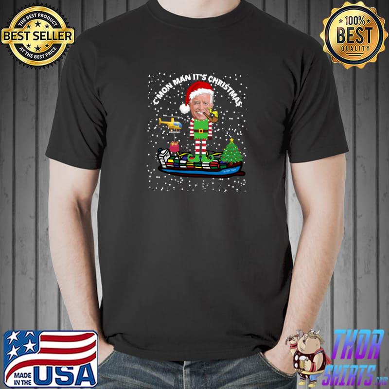 Funny joe Biden Christmas Shirt Funny Joe Biden Come On Man T-Shirt Unisex