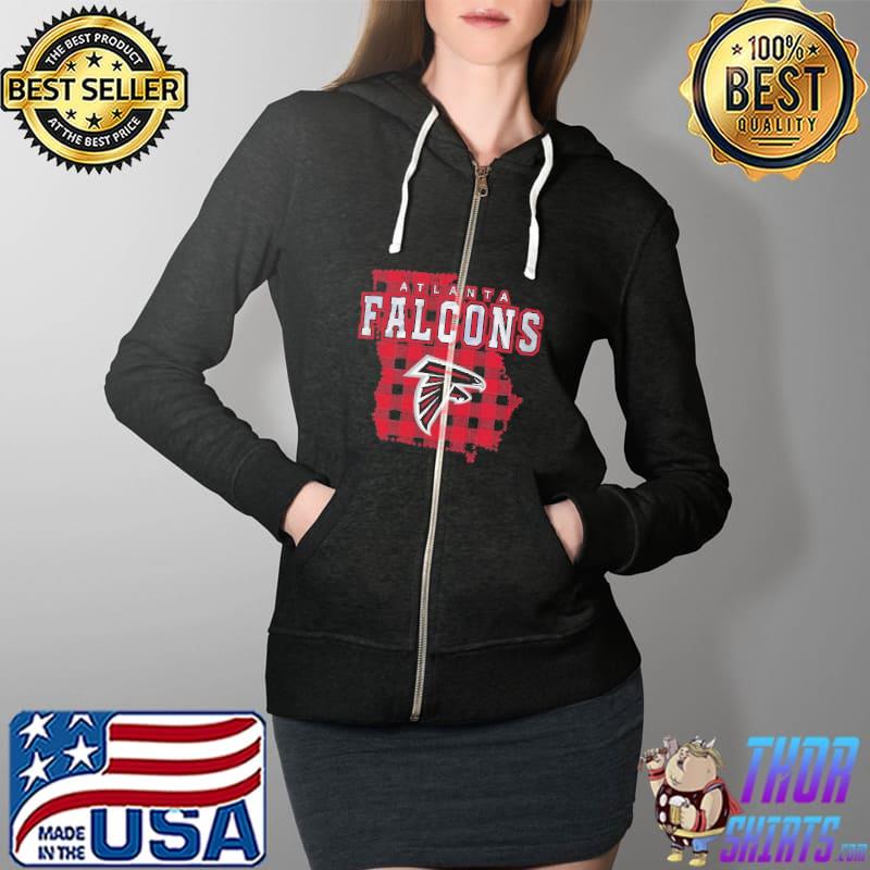 Funny NFL Atlanta Falcons Girls Shirt Full Zip Hooded