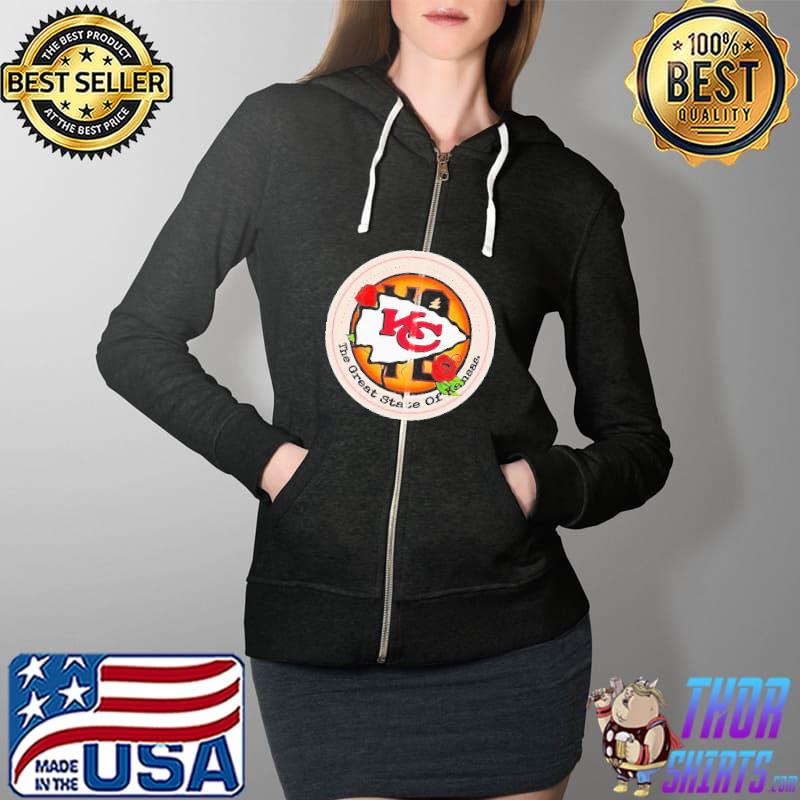 Funny Pro Vote The Great State Of Kansas City Chiefs Shirt Full Zip Hooded