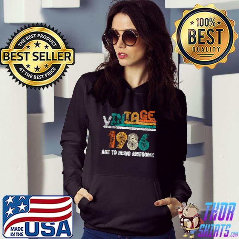 Funny retro vintage best of 1986 t awesome since birthday T-Shirt