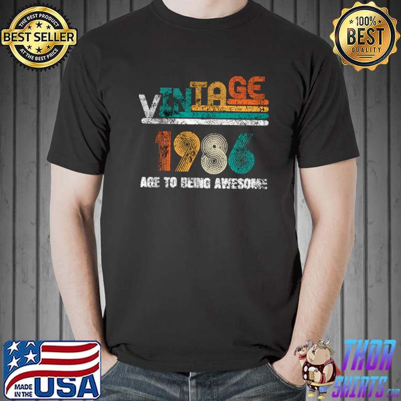 Funny retro vintage best of 1986 t awesome since birthday T-Shirt Unisex