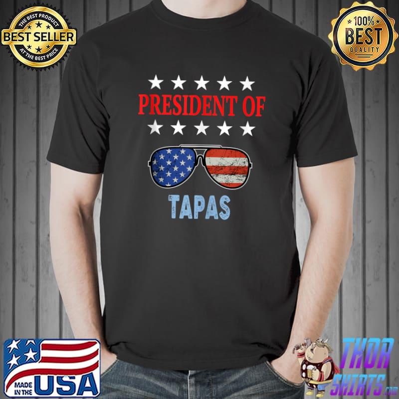 Funny Tapas Lover USA Flag. President of Tapas! T-s Unisex