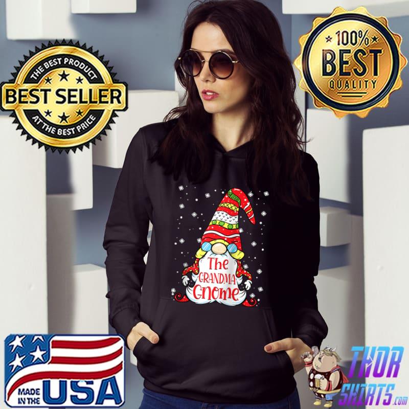 Funny the Grandma Gnome Matching Family Christmas Pajamas Costume T-shirt