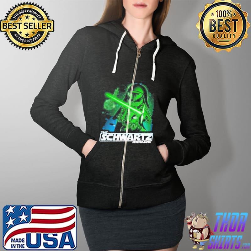 Funny the Scwartz Awakens Star War Shirt Full Zip Hooded