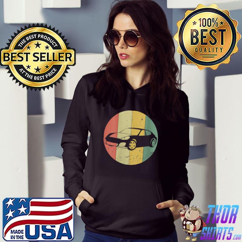 Funny vintage Car Retro Automobile Automotive Silhouette 80s 90s T-Shirt