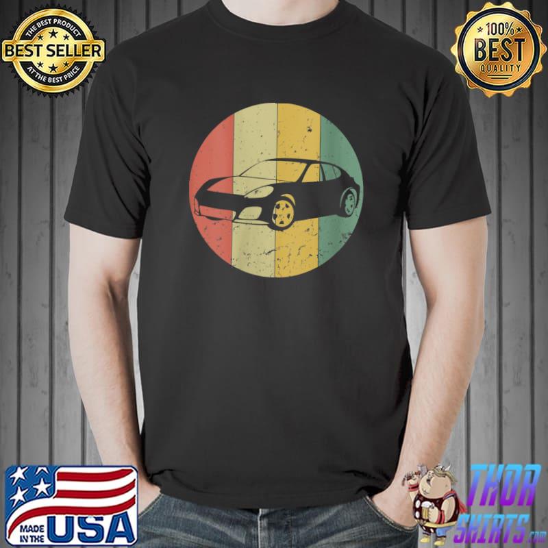 Funny vintage Car Retro Automobile Automotive Silhouette 80s 90s T-Shirt Unisex