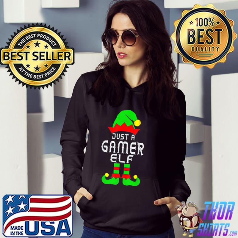 Gamer Elf Family Christmas Matching Pajama T-Shirt
