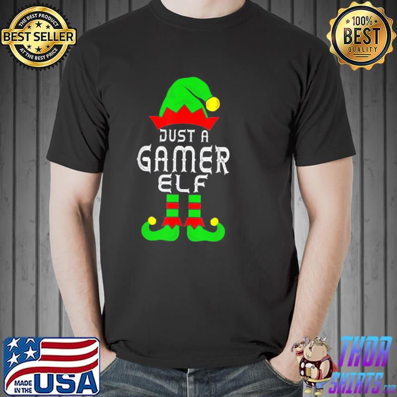 Gamer Elf Family Christmas Matching Pajama T-Shirt Unisex
