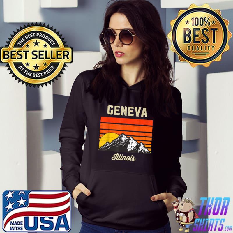 Geneva Illinois Retro City State USA Souvenir T-Shirt