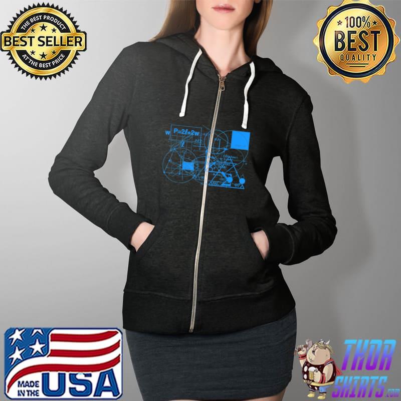 Geometry and Mathematics T Shirt Full Zip Hooded