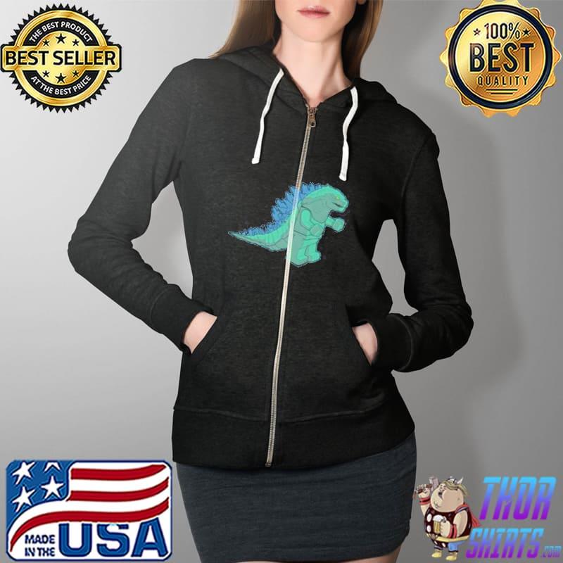 Gozilla Minizilla Shirt Full Zip Hooded