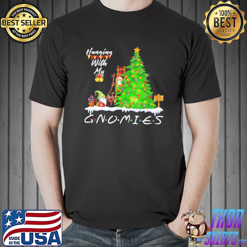 Hanging With My Gnomies Gnome Family Christmas T-Shirt Unisex