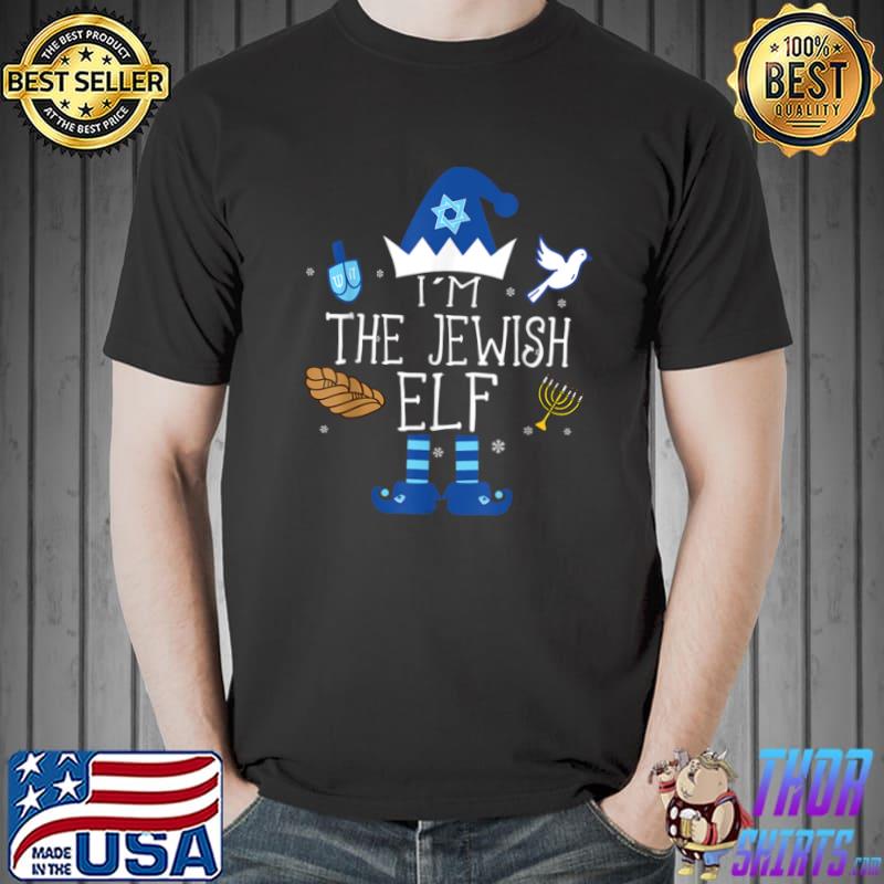 Happy Hanukkah Jewish Elf Family Group Christmas Pajama T Shirt Unisex