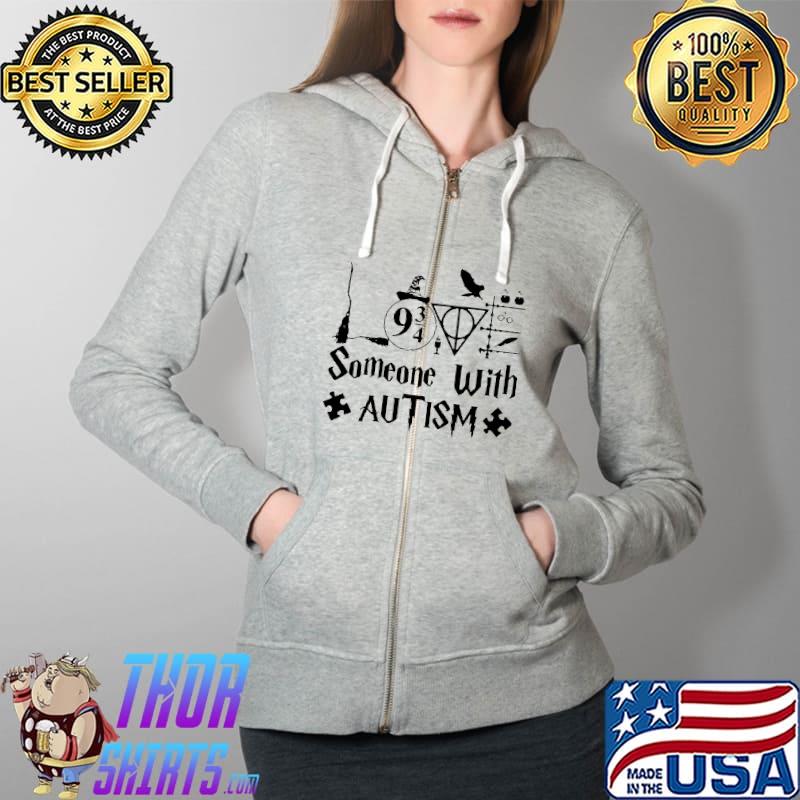 Harry Potter Someone With Autism Puzzle Autism Awareness Shirts Full Zip Hooded