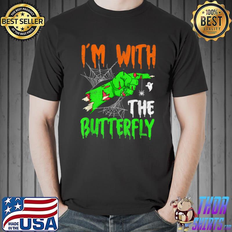 I’m With The Butterfly Halloween Costume For Women Men T Shirt Unisex