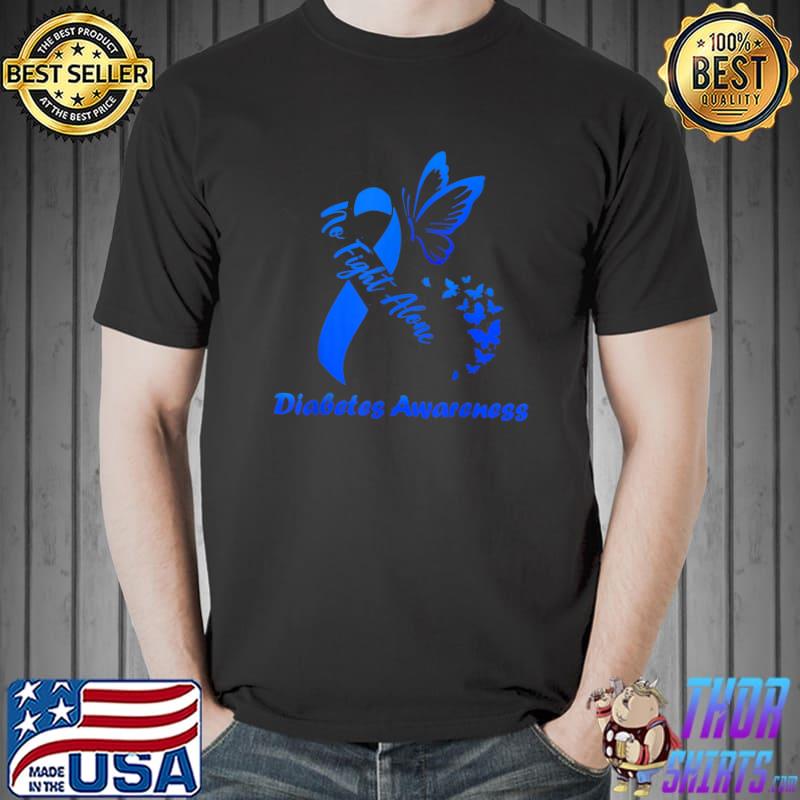 In November we wear blue butterflies diabetes awarness fight T-Shirt Unisex