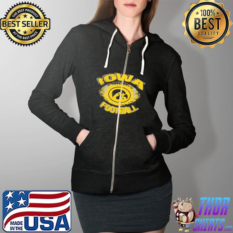 Iowa Hawkeyes Football Vintage Shirt Full Zip Hooded