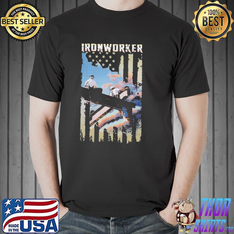 Ironworker American Flag Shirt Unisex