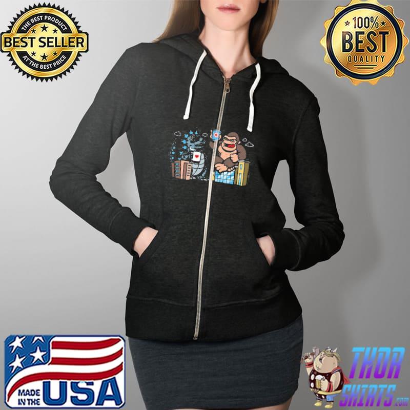 Kaiju Cofee Break Shirt Full Zip Hooded