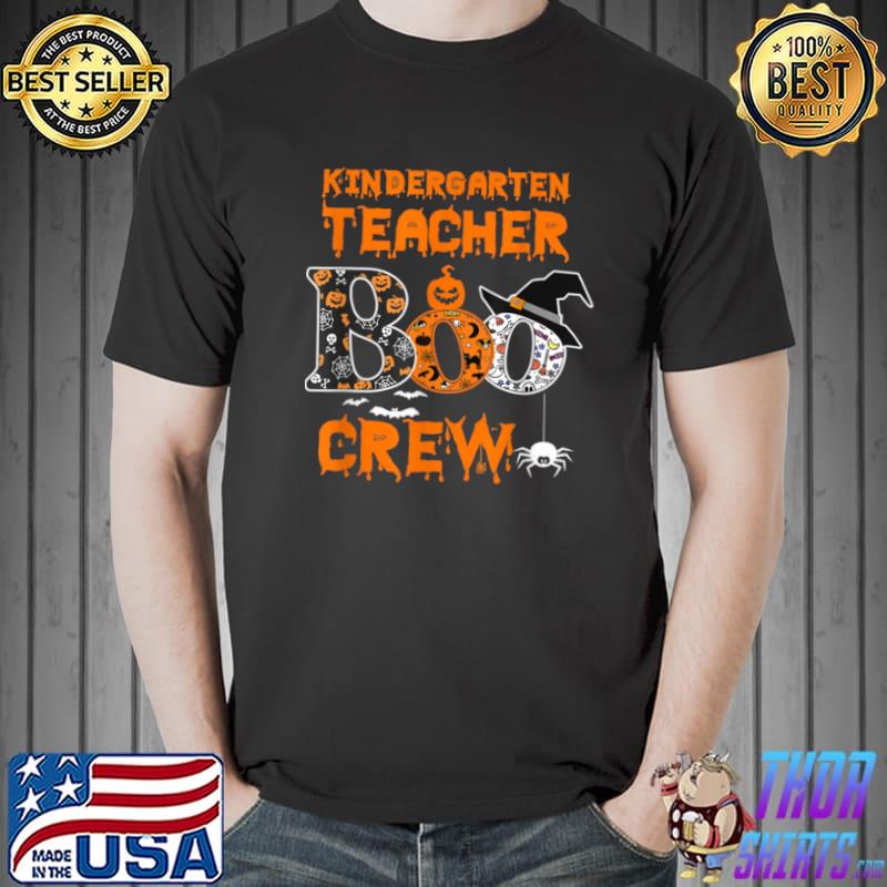 Kindergarten Boo Crew Halloween Costume 2021 Funny Teacher T Shirt Unisex