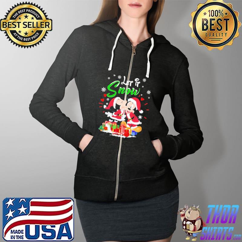 Let Is Snow Mickey Mouse Christmas s Full Zip Hooded