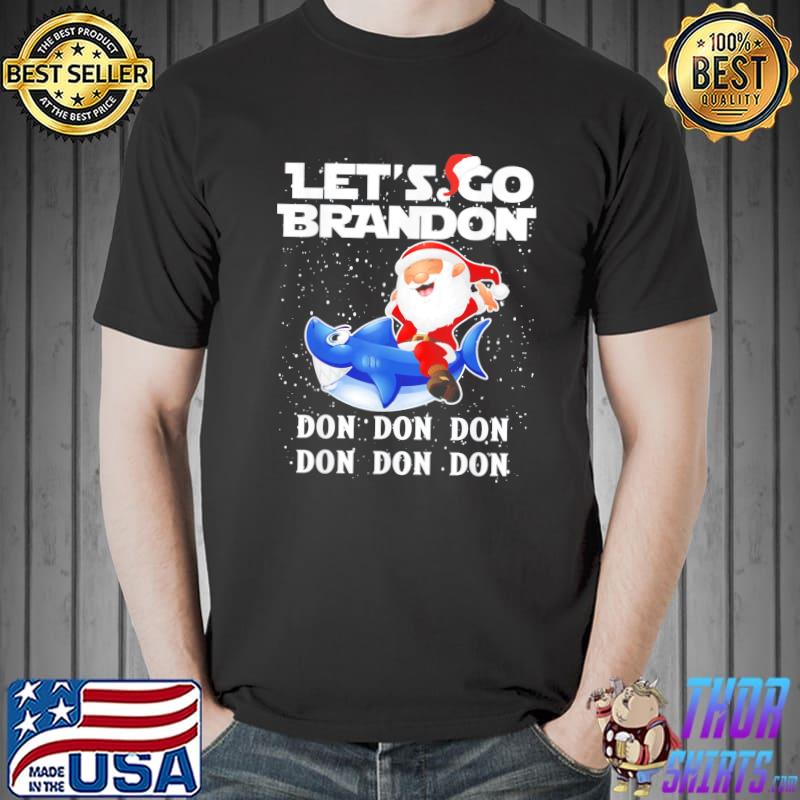Let’s Go Braden Brandon – SantaShark Merry Christmas T-Shirt Unisex