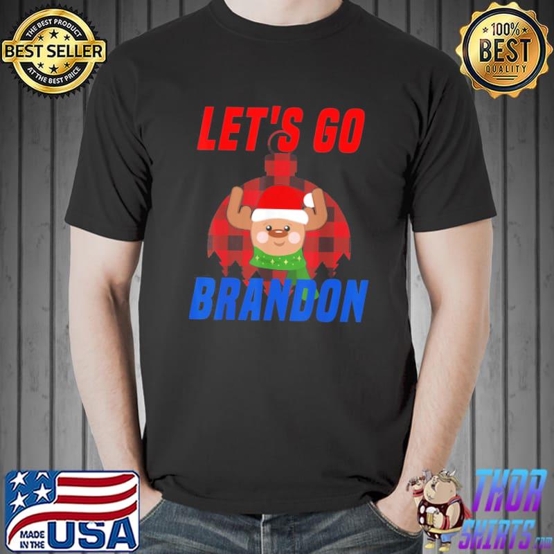 Let’s Go Brandon Christmas Santa Rudolph Red Boom T-Shirt Unisex