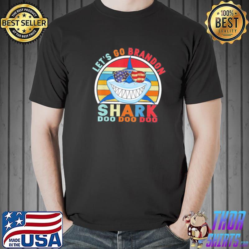 Let’s Go Brandon Shark Doo Doo Doo Anti Biden T-Shirt Unisex
