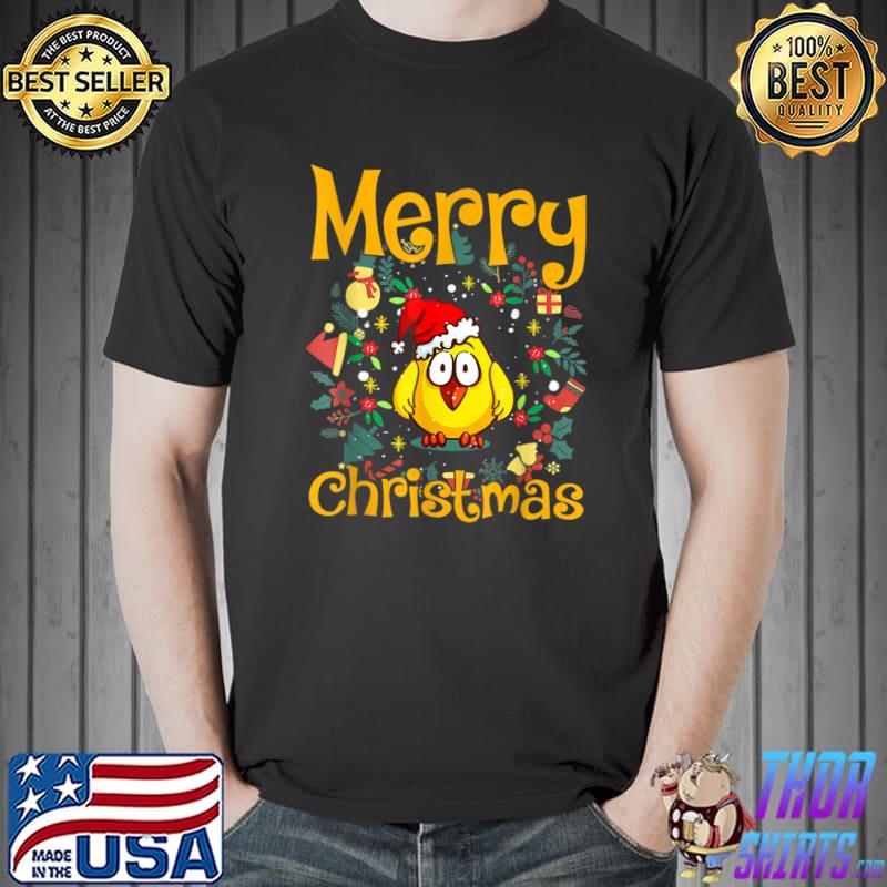 Merry Christmas Season Holidays Chicken Farmer Thanksgiving T-Shirt Unisex