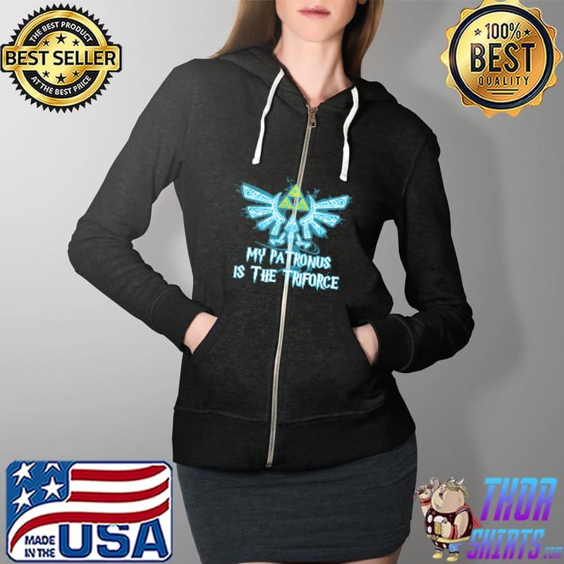 My Patronus Is The Triforce Legend Of Zelda Shirts Full Zip Hooded
