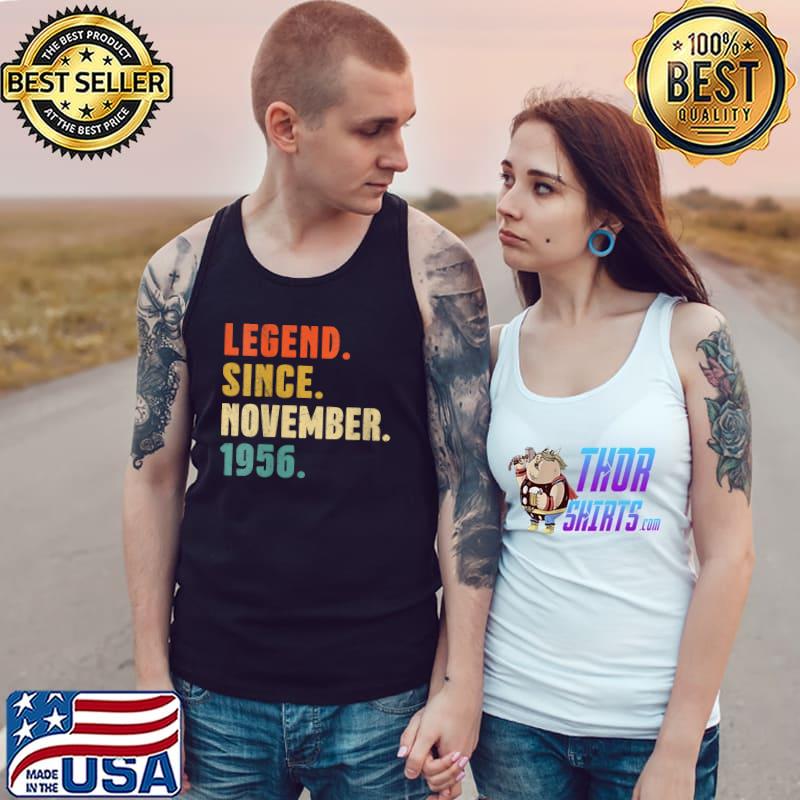 Nice 65 Year Old Gift Legend November 1956 65th Birthday T-Shirt Tank Top