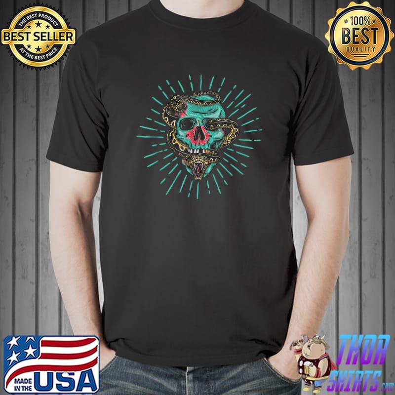 Nice aloha Death Skull Snack T-Shirt Unisex