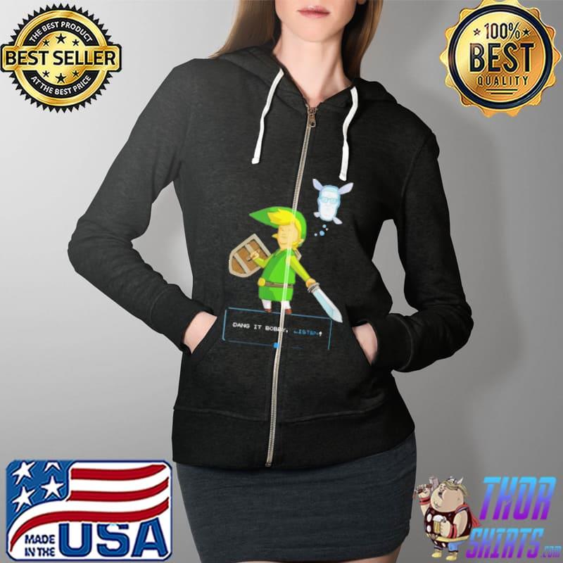Nice king of the Hill - Link from Zelda Shirt Full Zip Hooded