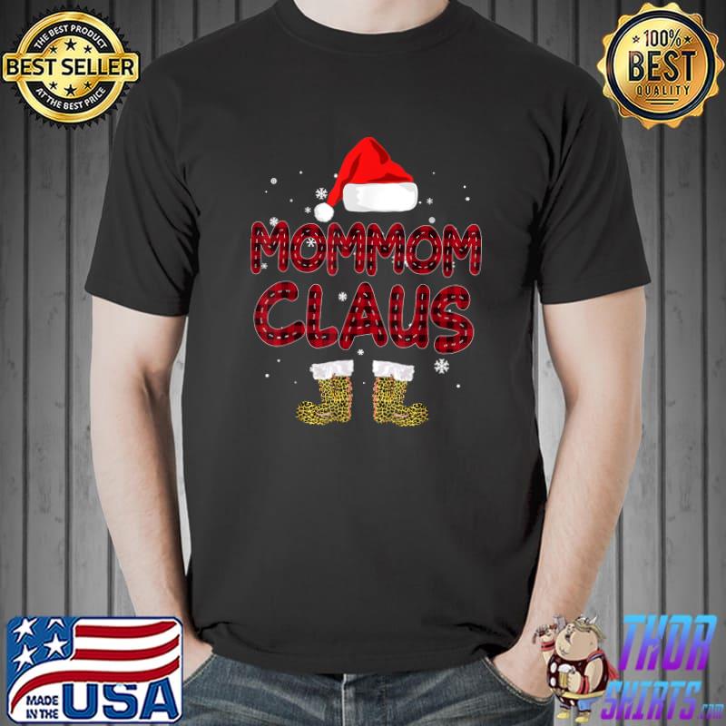 Nice mommom Santa Claus Leopard Christmas Pajama Dad T-Shirt Unisex