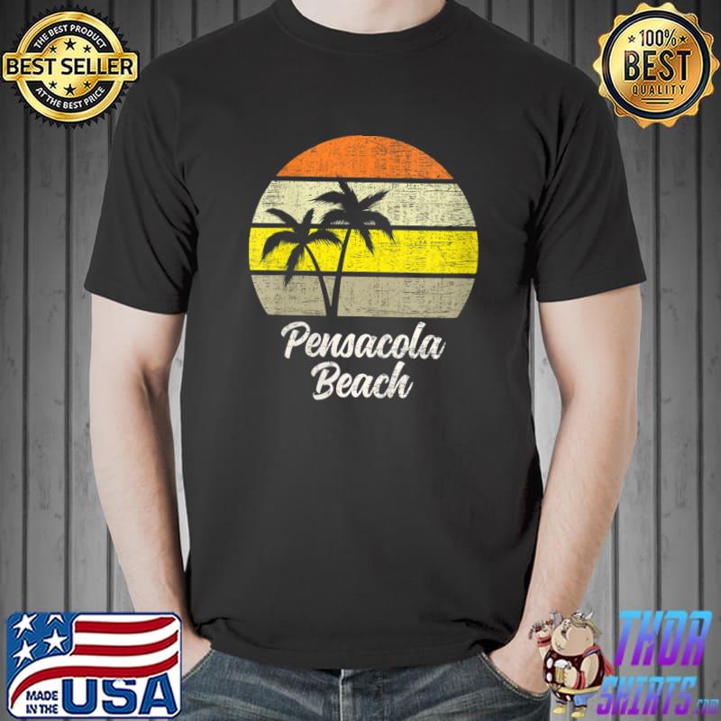 Nice pensacola Beach Vintage 70s Love Florida Surf Retro Sunset T-Shirt Unisex