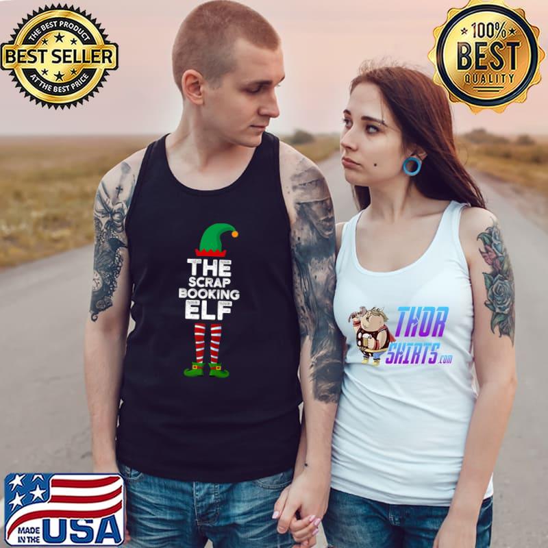 Nice scrapbooking Elf Family Matching Christmas Group Fun Pajama Premium T-Shirt Tank Top