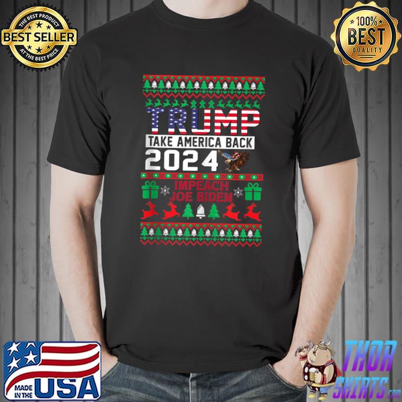 Nice trump American Flag Freedom Political Conservative Christmas T-s Unisex