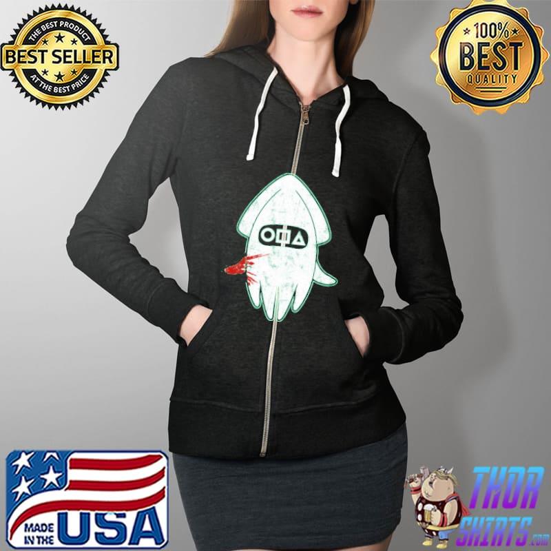 Octopus Game Squid Shirt Full Zip Hooded