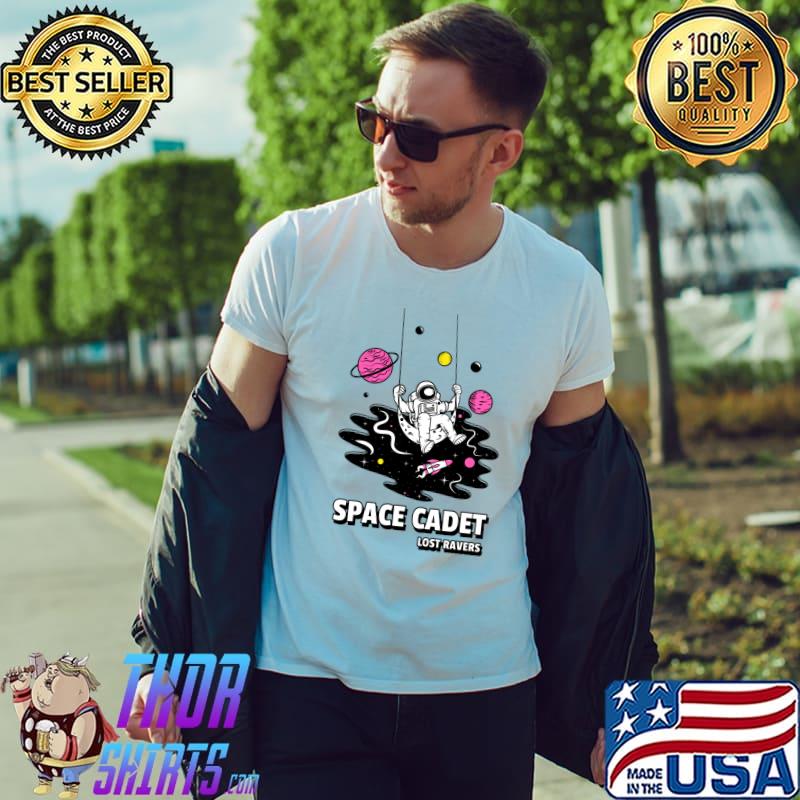 Official 90's Raver Astronaut House Techno Acid House Raver T-shirt