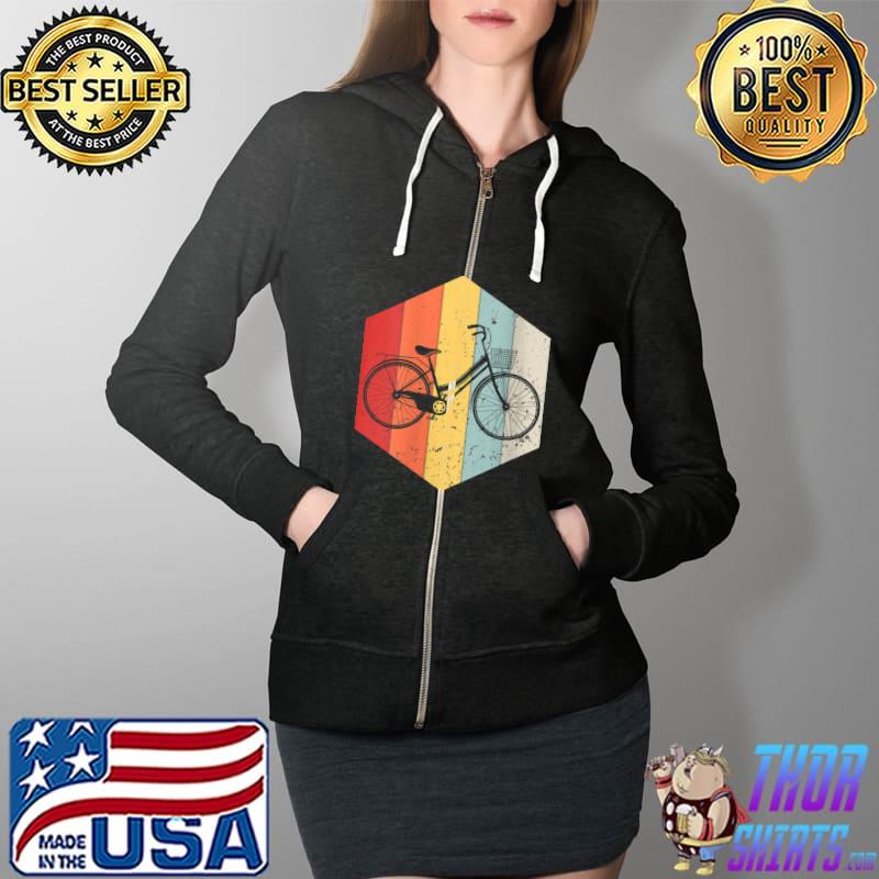 Official bicycle Vintage Cool Bicycle Biker Lover 80s 90s Style T-Shirt Full Zip Hooded