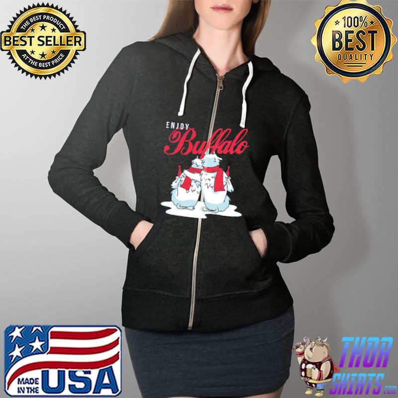 Official enjoy Buffalo Shirt Full Zip Hooded