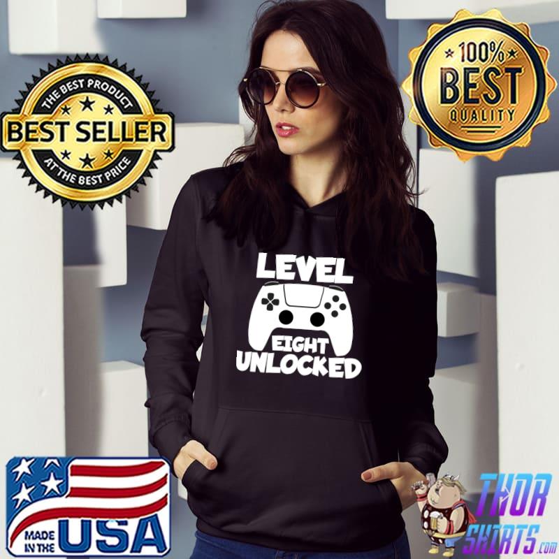 Official level Eight Unlocked 8 Birthday Birth Anniversary celebrate T-shirt