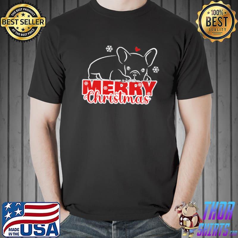 Official merry Christmas Bulldog Shirt Unisex