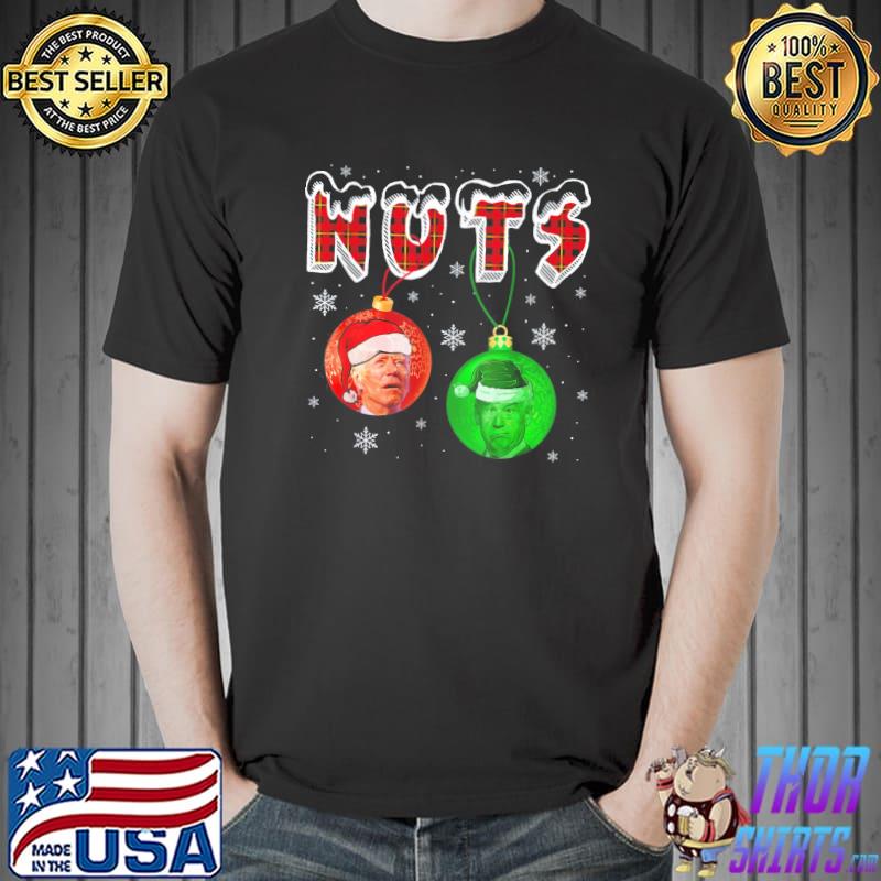 Official Nuts Christmas Joe Biden Matching Couple Chestnuts T-Shirt Unisex
