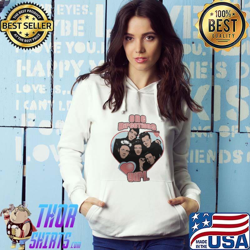 Official one Direction Girl Heart Shirt Hoodie